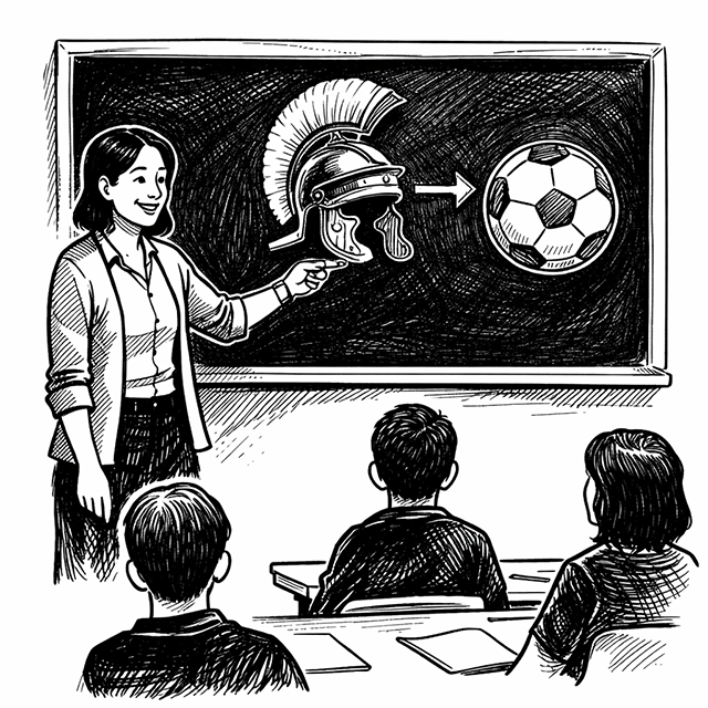 La profesora de historia y la analogía del fútbol